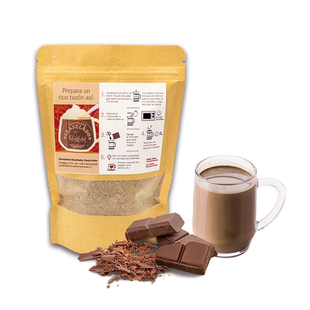 Chocolate caliente granulado bitter 400 grs.